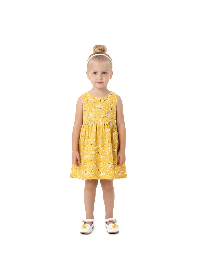 Bidani Amira Printed Yellow Casual Dress